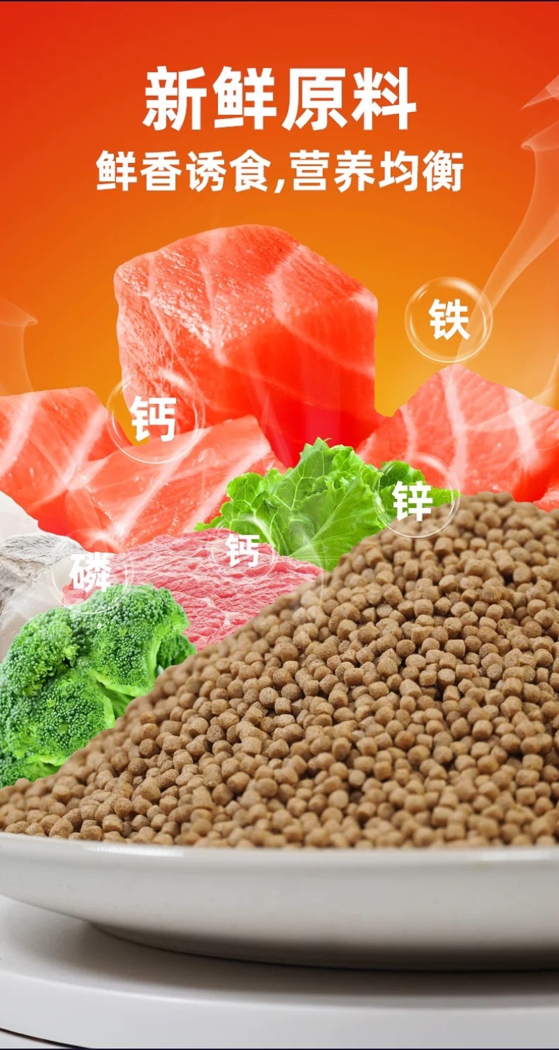 锦鲤鱼饲料鱼食小颗粒金鱼兰寿专用鱼饲料红草金通用观赏鱼粮