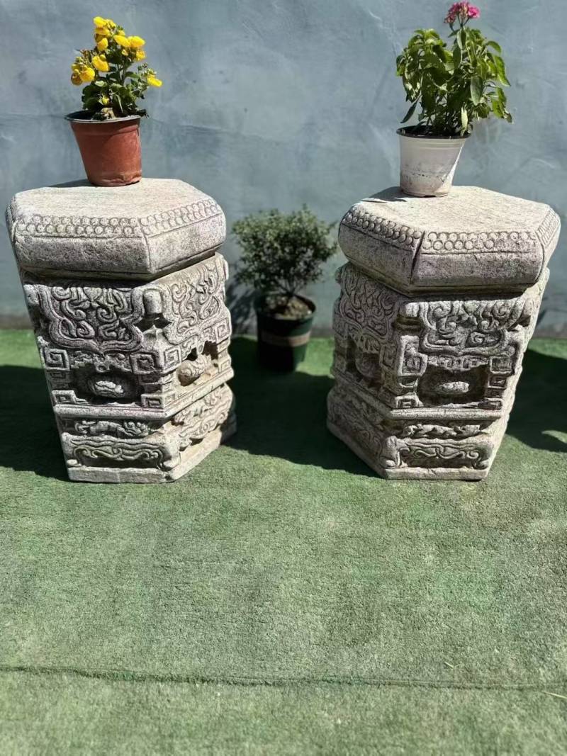 老青石石墩一对，特价️2399[庆祝][庆祝][庆祝