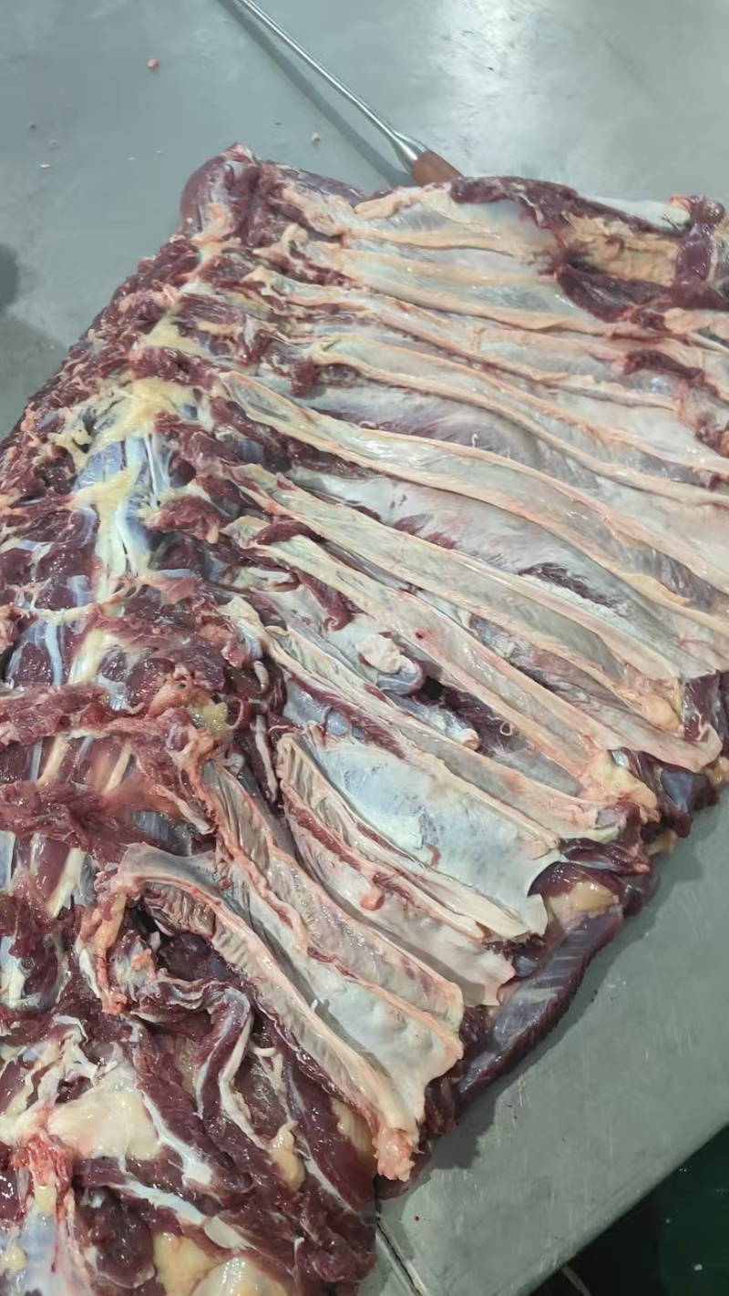 【牛肋条肉】当地草原黄牛的去骨肋排肉！鲜干速冻！六斤一盒