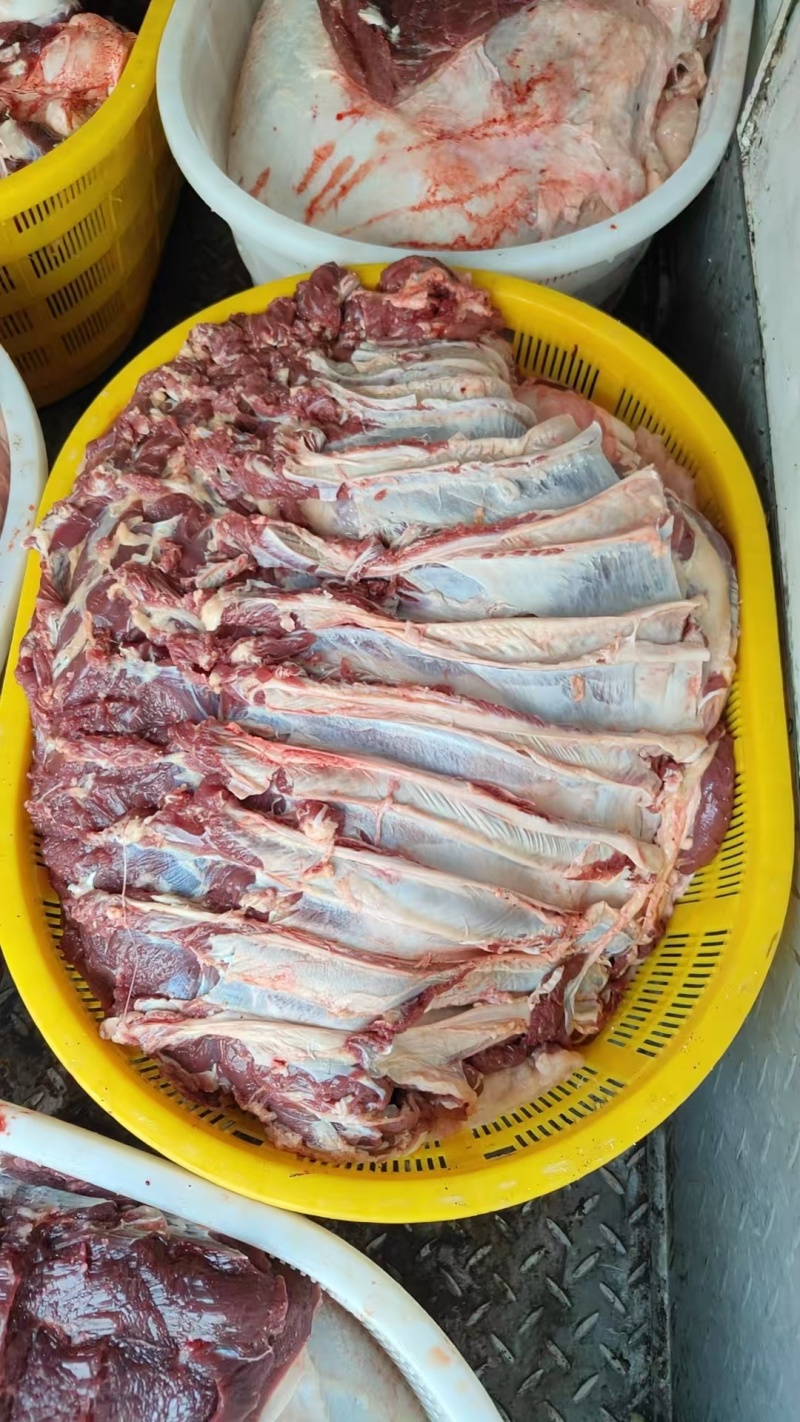【牛肋条肉】当地草原黄牛的去骨肋排肉！鲜干速冻！六斤一盒
