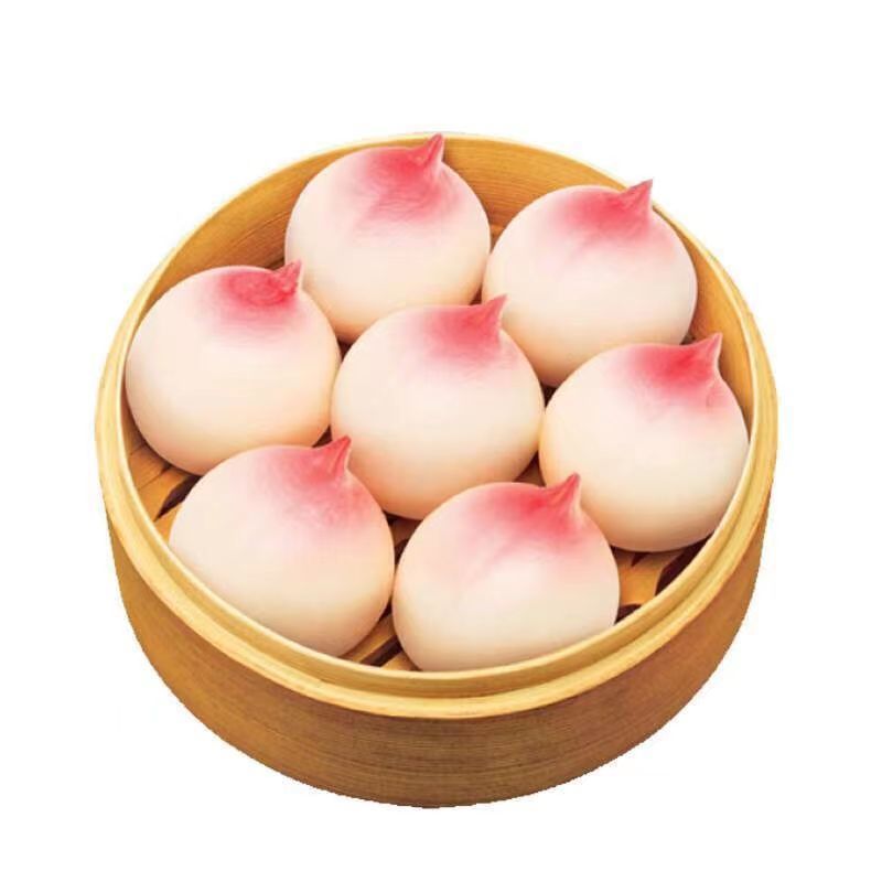 思念寿桃包360g/1袋12个生日寿桃早餐点心长寿包速食加热