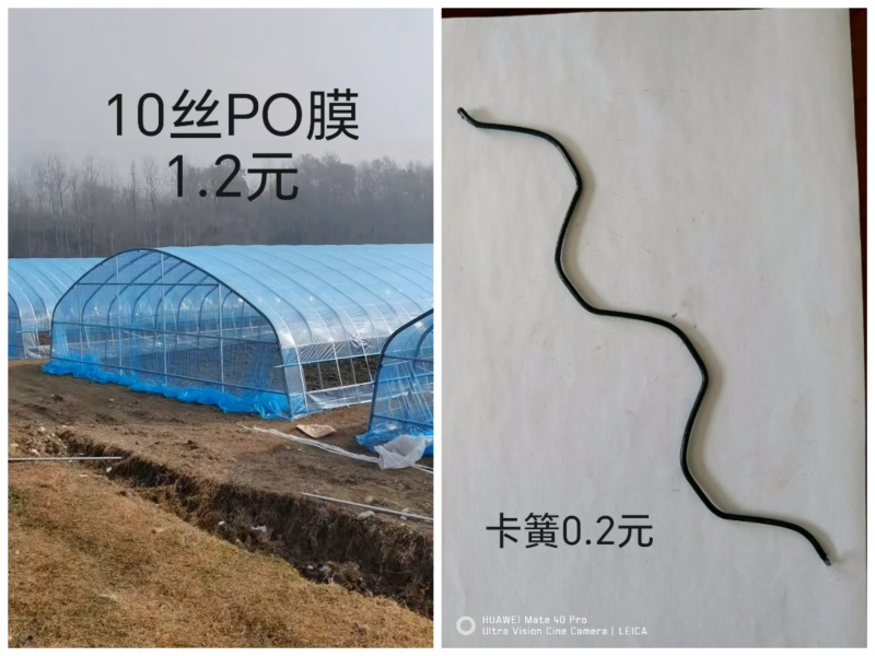 大棚配件椭圆卡小钉卡槽卡簧连接片压顶簧各种规格都有