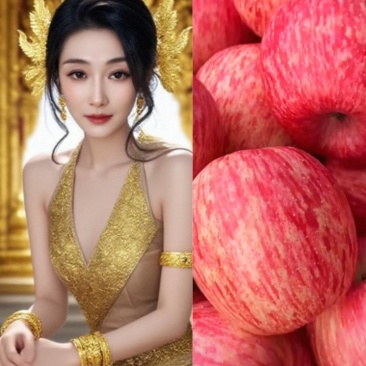 美八苹果翠甜多汁色泽鲜艳品质保证全国发货值得信赖