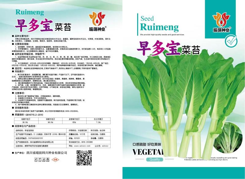 杂交白菜苔种子甜脆白菜苔种子苔多侧枝多口感甜脆
