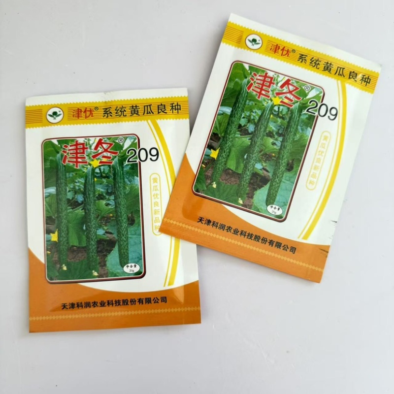 津冬209黄瓜种子，刺密，把短，肉质翠绿，口感清香脆甜