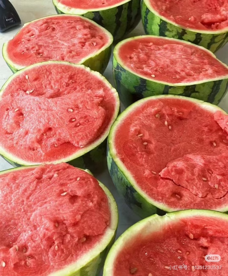 蜜汁西瓜🍉清甜解渴脆口无籽，放心大口的吃，个个大瓜