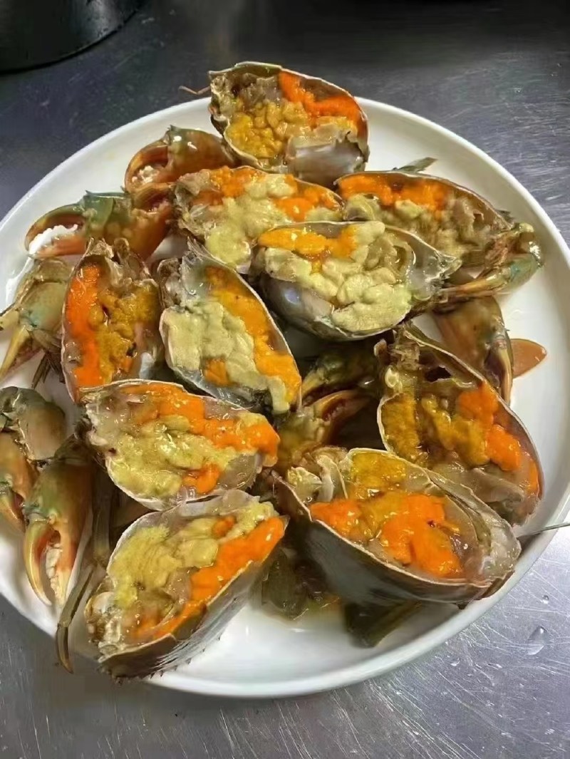 福建漳州青蟹膏蟹黑燕母肉蟹中肉大公