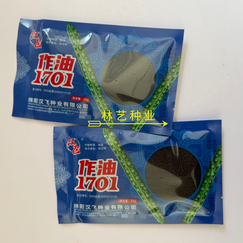 作油1701油菜种子高产高油矮杆抗寒抗病甘蓝型油菜籽