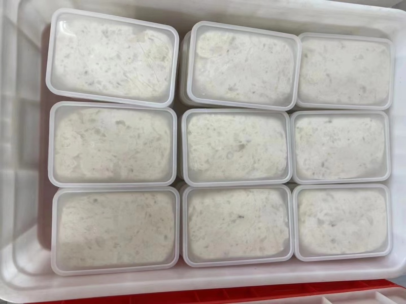 墨鱼滑纯手工墨鱼胶墨鱼丸子原材料一斤一盒可定制标签