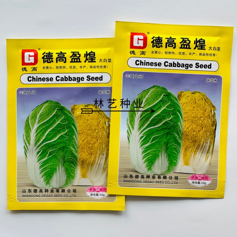德高盈煌大白菜种子黄心大白菜种子秋季抗根肿病能力强德高菜