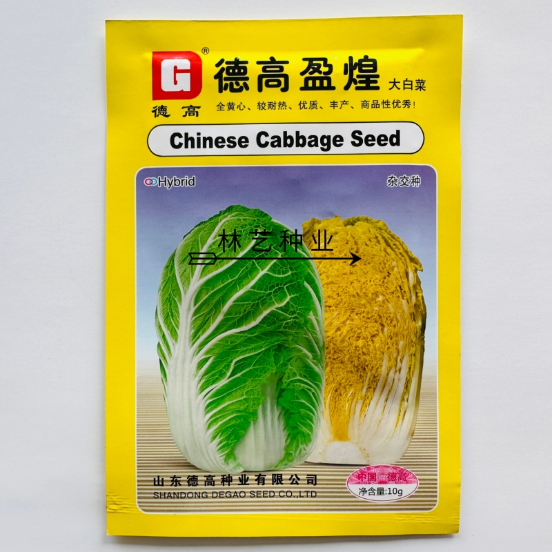 德高盈煌大白菜种子黄心大白菜种子秋季抗根肿病能力强德高菜