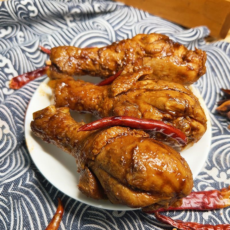 卤香大鸡腿鸡琵琶腿加热即食成品卤鸡腿鸡肉零食沙县面馆商用批发