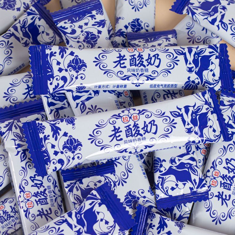老酸奶风味软糖拉丝糖网红零食支持一件代发