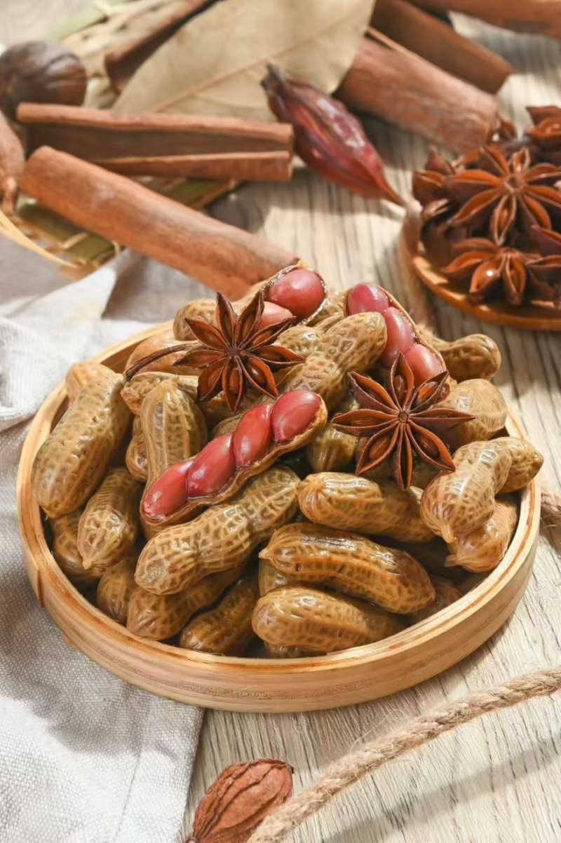 卤汁花生卤水花生真空冷冻四粒红精品卤味熟花生凉菜精品