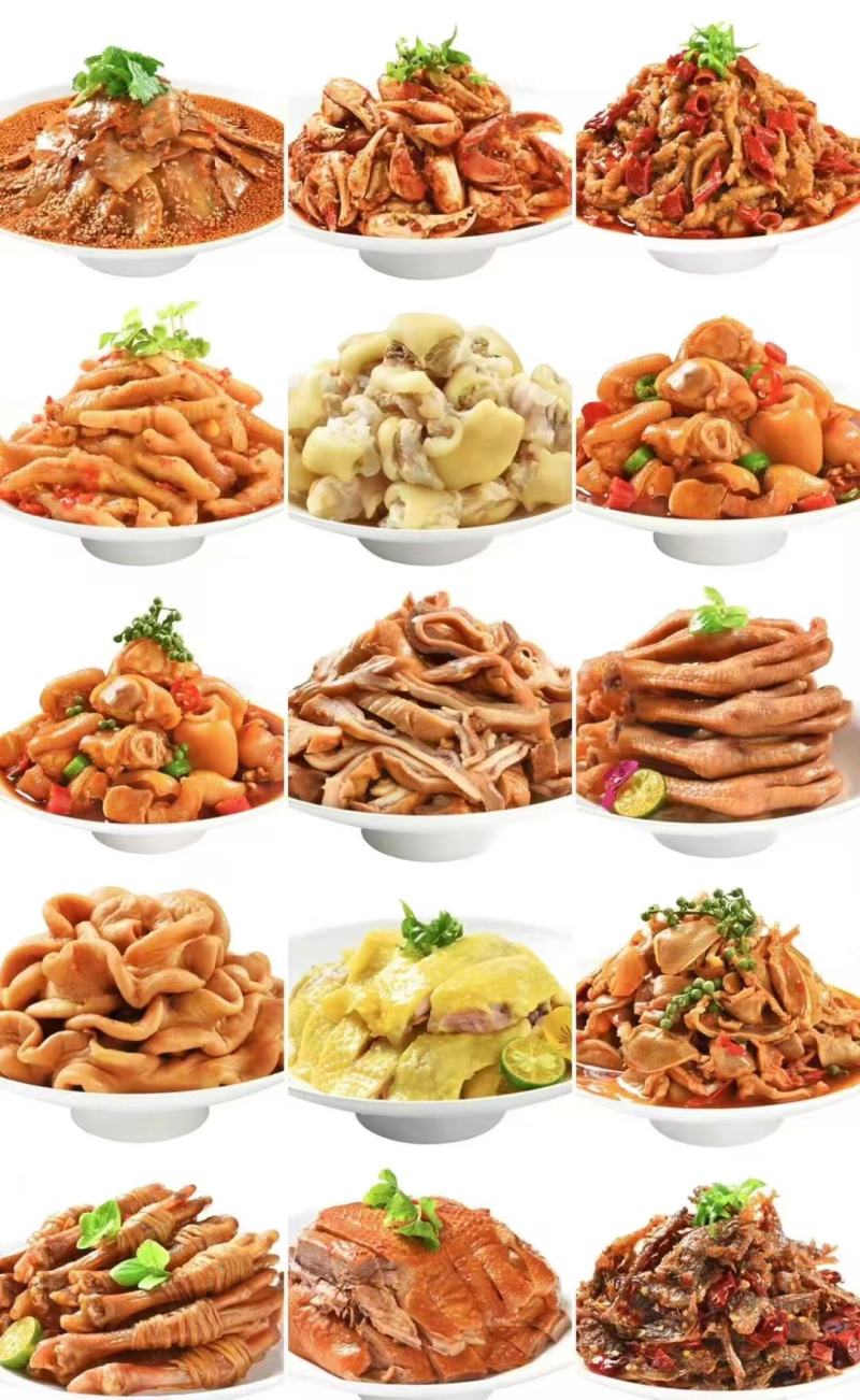 凤爪无骨鸡爪子柠檬地摊电商批发熟食即食虎皮鸡爪卤菜卤鸡爪
