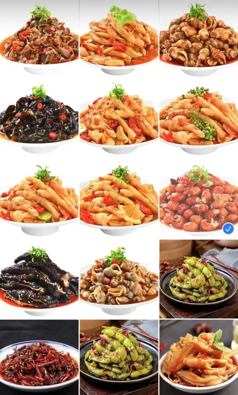 凤爪无骨鸡爪子柠檬地摊电商批发熟食即食虎皮鸡爪卤菜卤鸡爪