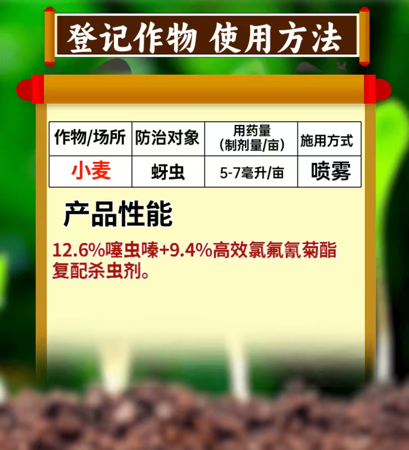 22%噻虫高氯氟杀虫剂500克蚜虫地上下复配杀虫触杀胃毒
