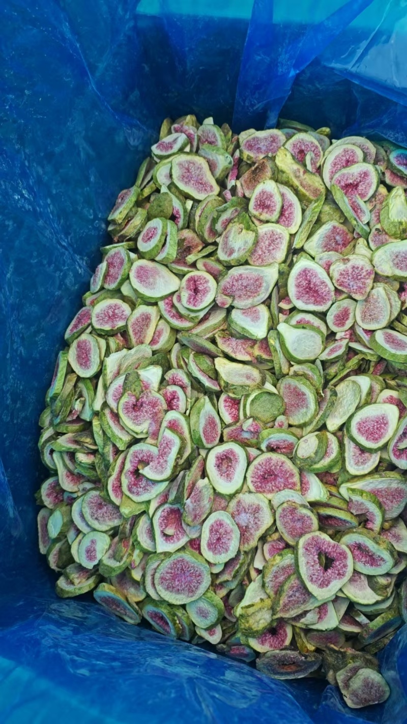 热销中山东威海荣成青皮无花果冻干茶片，冻干无花果片。