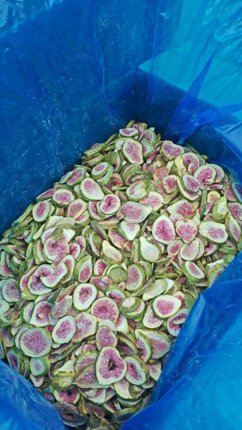 热销中山东威海荣成青皮无花果冻干茶片，冻干无花果片。