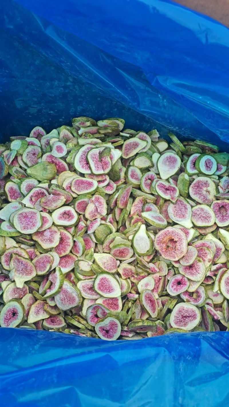 热销中山东威海荣成青皮无花果冻干茶片，冻干无花果片。