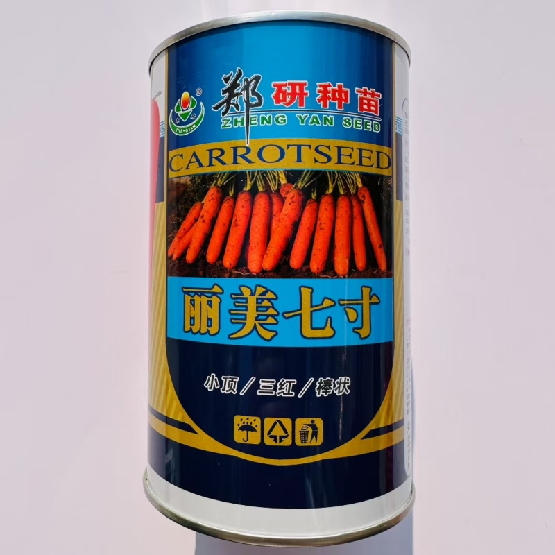 美丽七寸参胡萝卜种子口感甜脆三红胡萝卜种子
