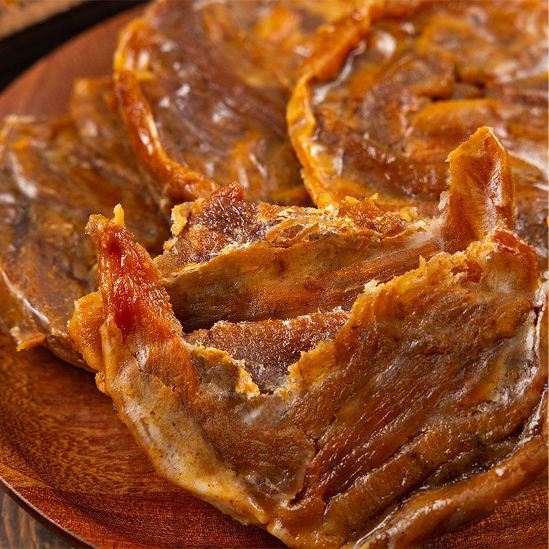 青岛脂渣纯猪肉精肉条脂渣饼休闲解馋零食嚼劲传统小吃零食茶