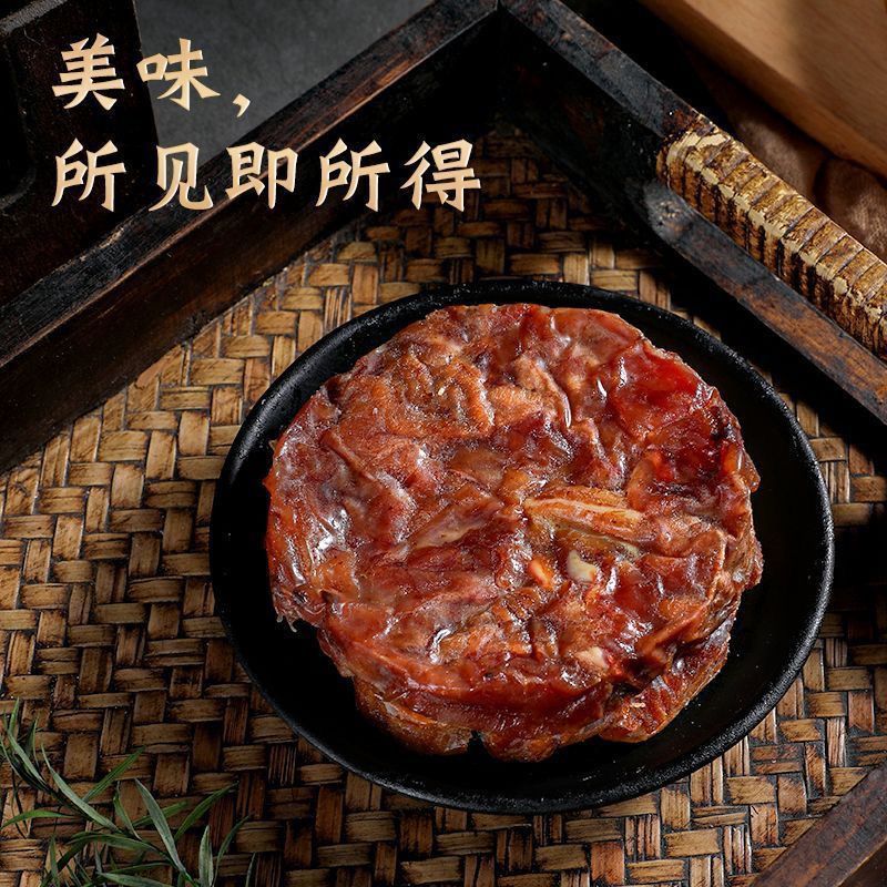 青岛脂渣纯猪肉精肉条脂渣饼休闲解馋零食嚼劲传统小吃零食茶