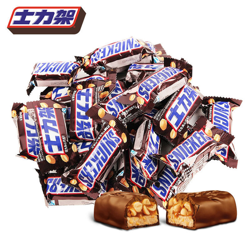 士力架花生夹心巧克力240g起休闲零食喜糖充饥糖果20g