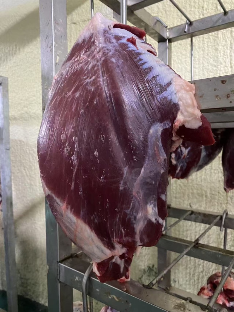 三扒一霖，公牛牛后腿肉，通货，国产纯干冰鲜，精修去油。