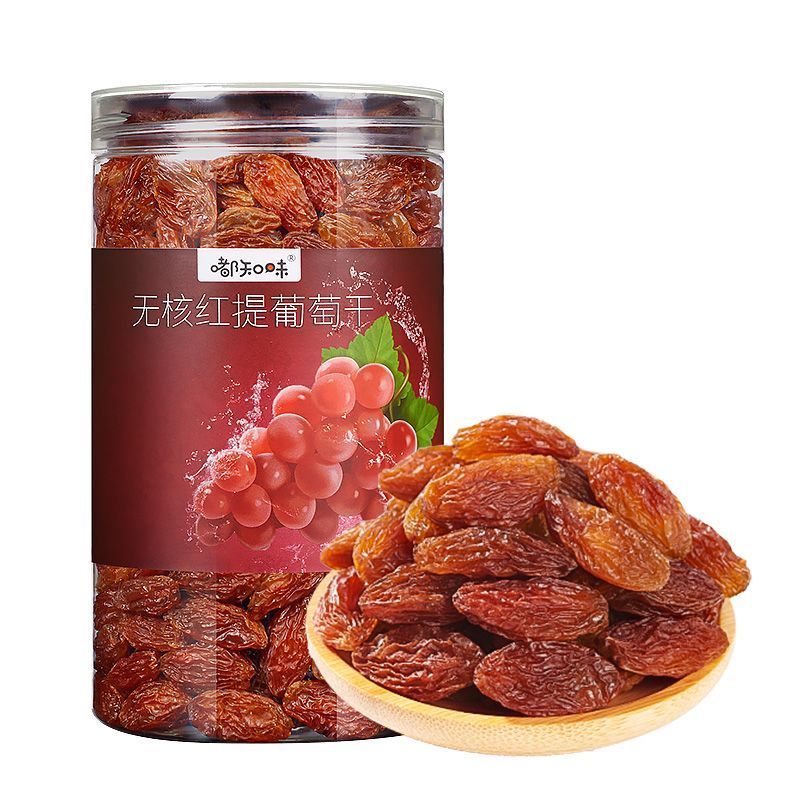 新疆葡萄干无籽红提子干吐鲁番玫瑰红葡萄干***超大免洗葡萄干
