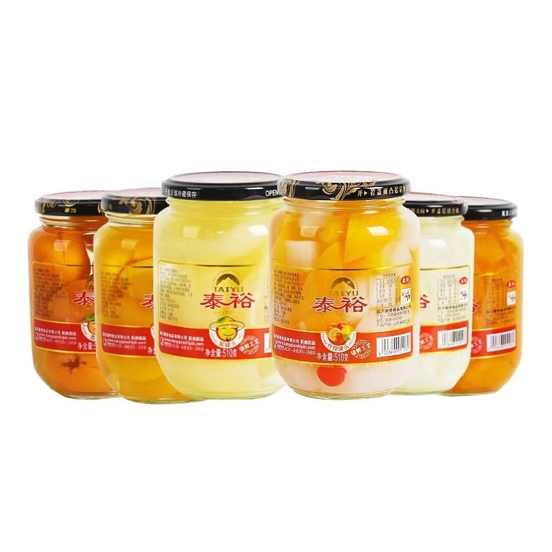厂家发货黄桃罐头510克/24瓶装，支持一件代发