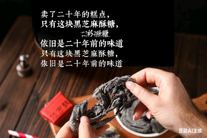 正宗老徽州传统制作工艺徽墨酥，黑芝麻味。