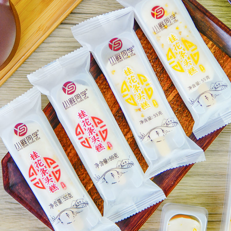 老上海风味特产小鲜同学桂花条头糕红豆味城隍庙糕点心麻薯糯米团