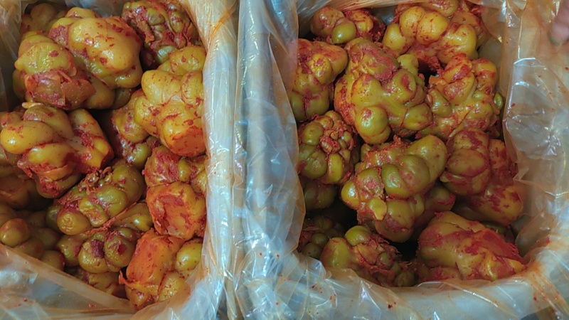 圆形榨菜