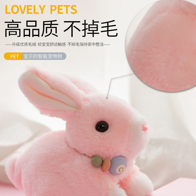 儿童电动毛绒玩具狗狗走路会叫仿真小狗会走会翻滚跳舞电子机器狗