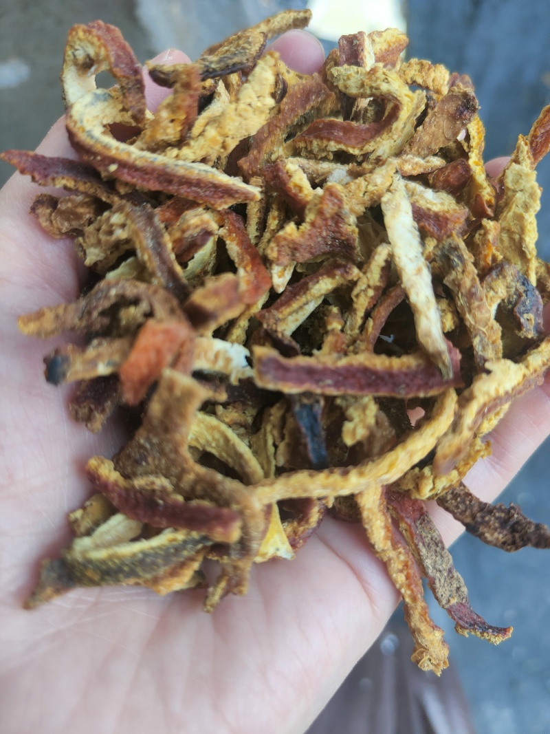 烘干陈皮个橙子渣，桔渣，陈皮丝，橙皮丝湖北产地现货供应