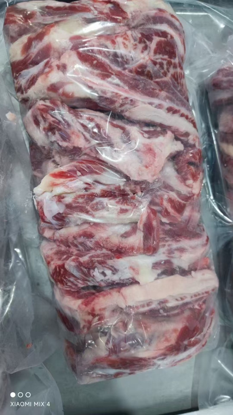 谷饲肋条肉，2斤小包装，谷饲腹肉条，花纹好，奶香味十足