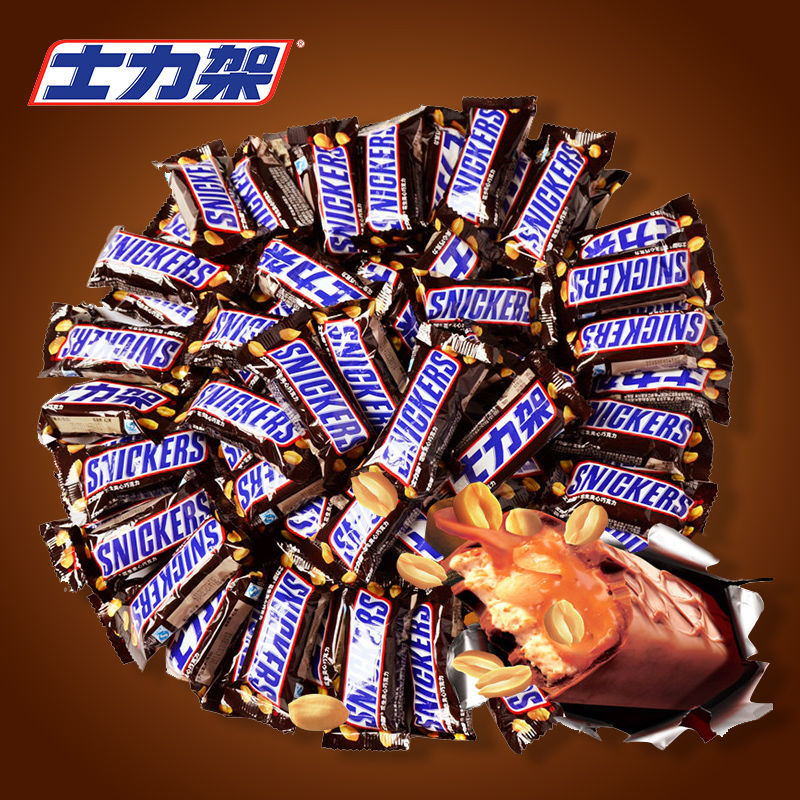 士力架花生夹心巧克力240g起休闲零食喜糖充饥糖果20g