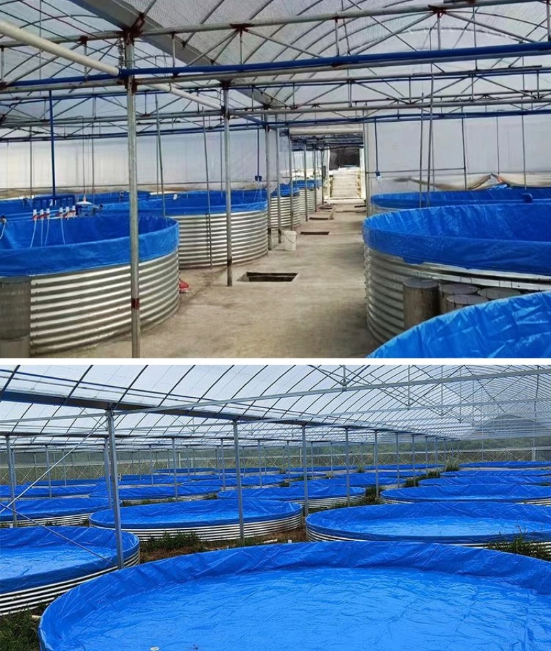 镀锌板帆布蓄水池水产养殖池果园储水灌溉