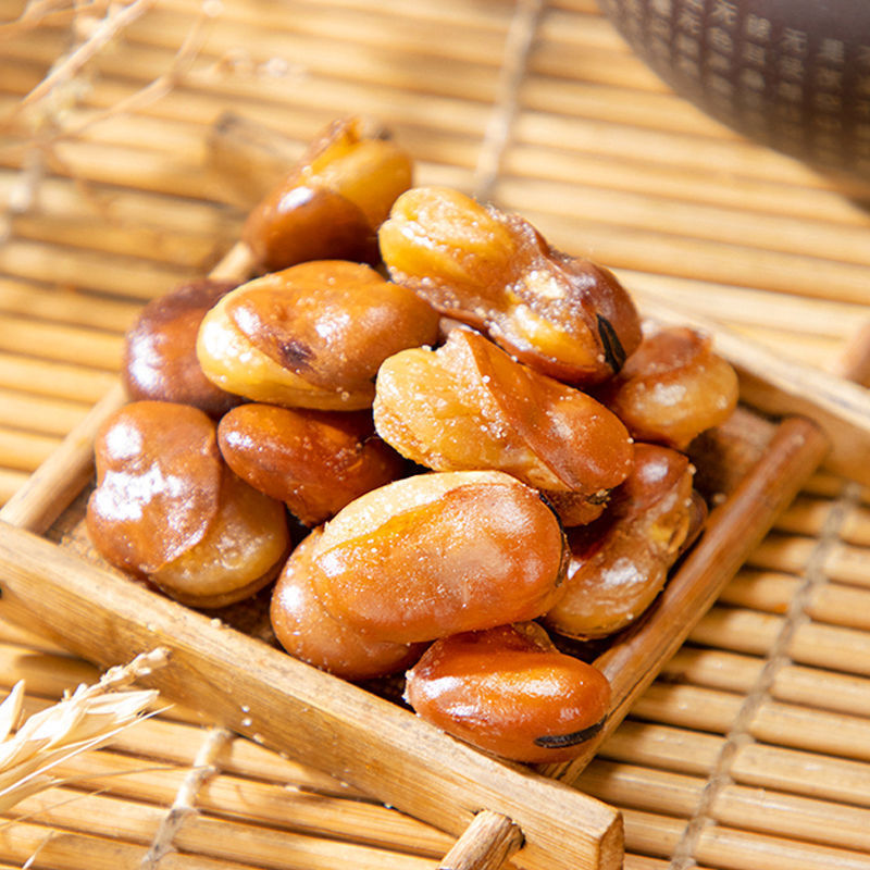 香酥蚕豆炒蚕豆微甜甜味油炸原味香辣休闲批发炒货下酒菜