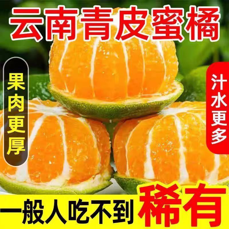 【酸甜多汁】云南蜜橘无核薄皮橘子青皮桔子时令水果当季现货现摘