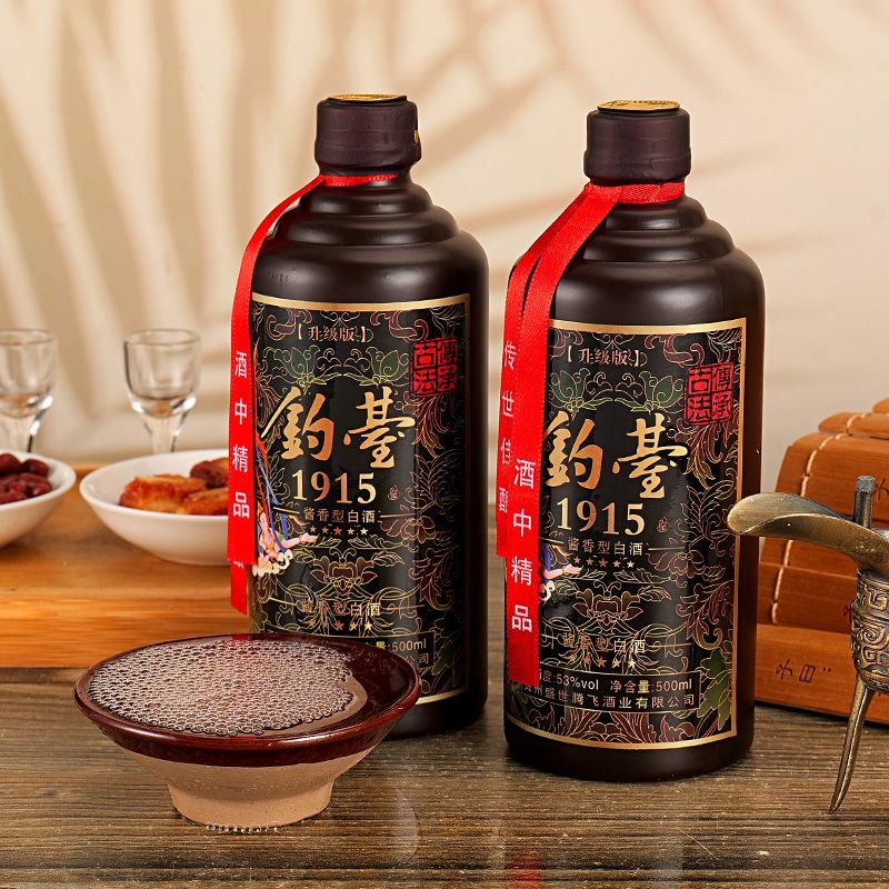 钓台1915酱香型53度纯粮食酿造正宗白酒整箱6瓶简装