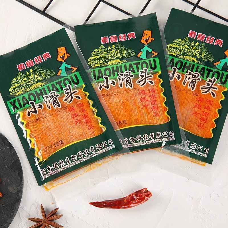 小滑头辣条麻辣豆皮老式大辣片8090后儿时怀旧零食小吃的休闲