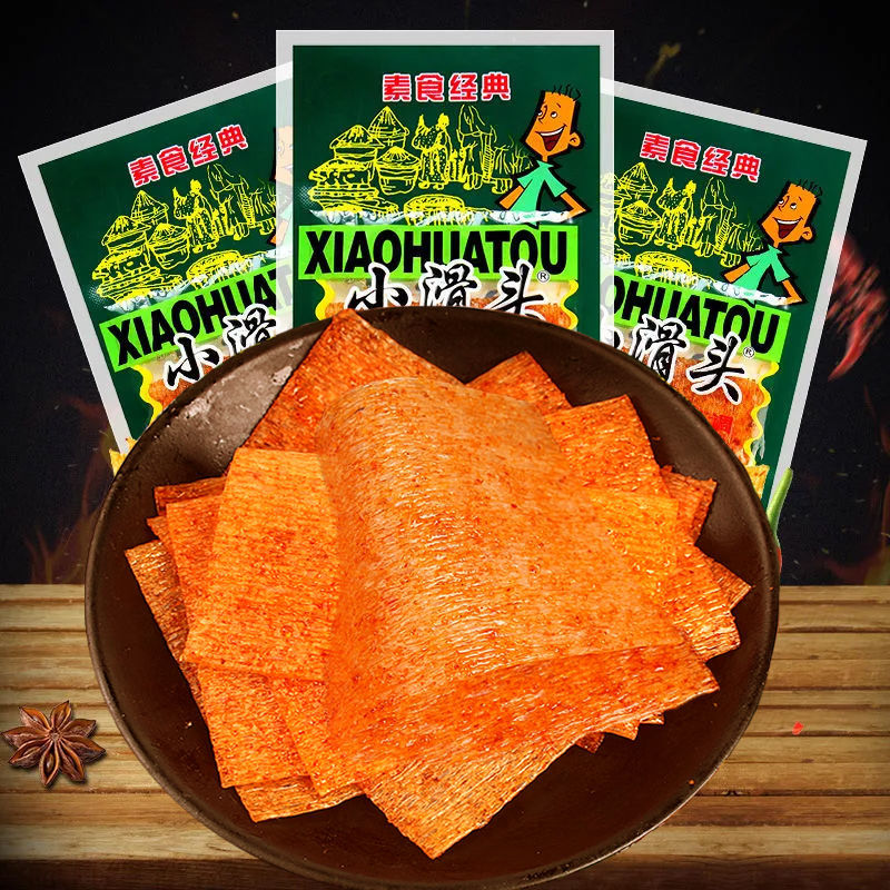小滑头辣条麻辣豆皮老式大辣片8090后儿时怀旧零食小吃的休闲