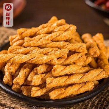 手工小麻花5—10斤散装海苔味小麻花休闲膨化小食品