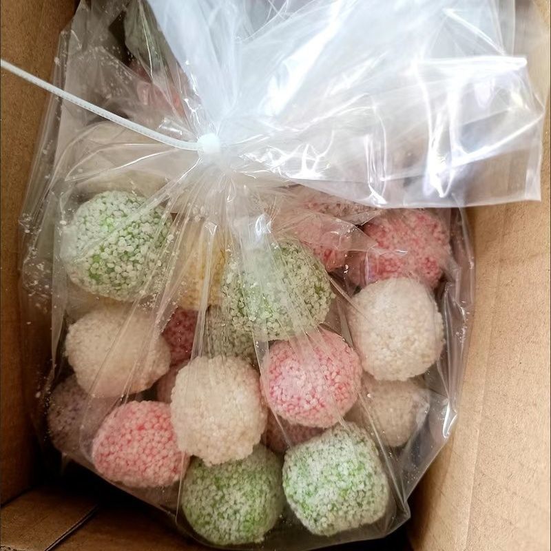 彩虹糖做老款糖果原料七彩爆米花摆摊冒烟冰淇淋原料彩虹爆米批发