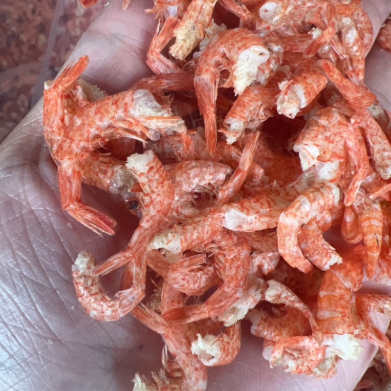 樱花虾尾地摊电商批发河虾干虾尾小河虾干货淡水无盐虾干