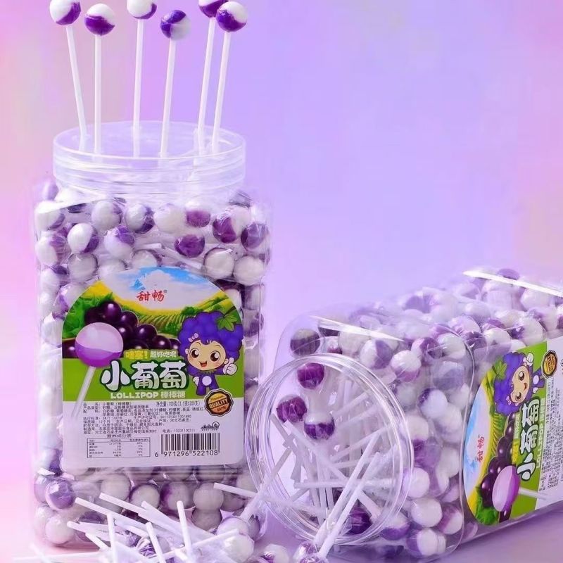 网红迷你彩虹棒棒糖儿童零食水果味迷你棒棒糖超小球形糖果水果味