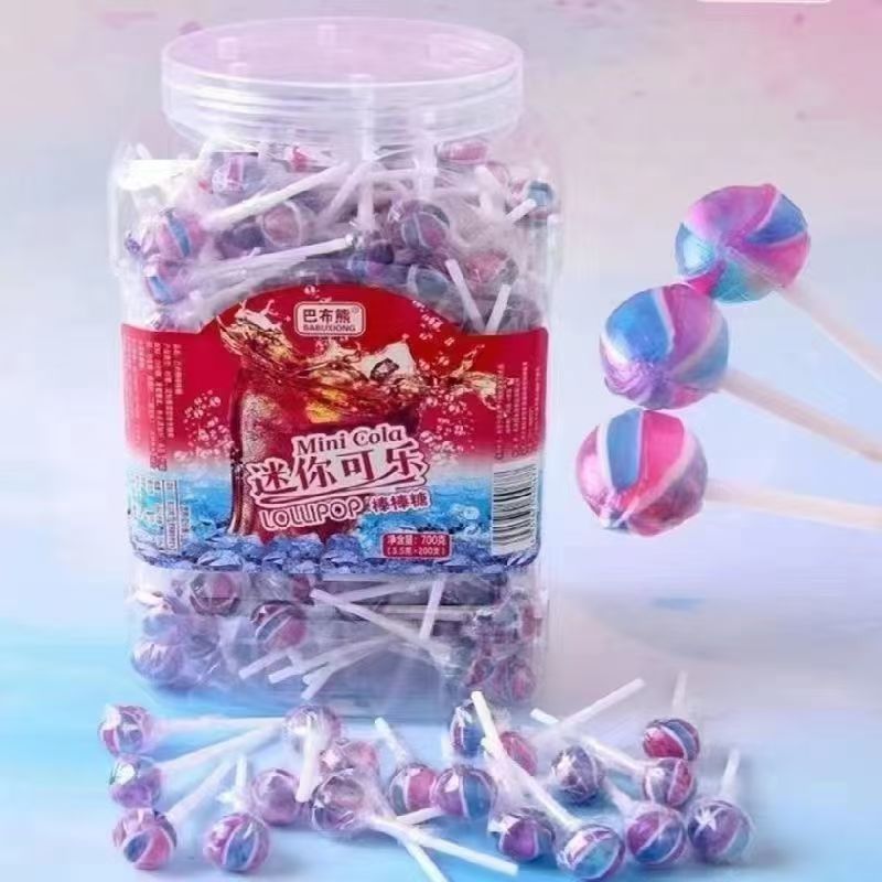 网红迷你彩虹棒棒糖儿童零食水果味迷你棒棒糖超小球形糖果水果味