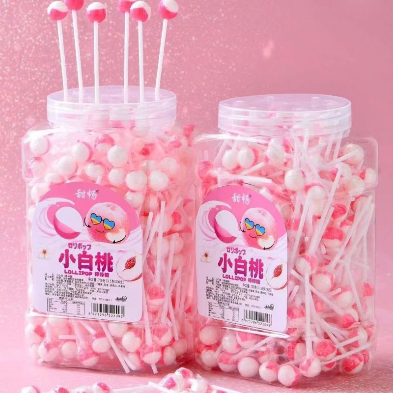 网红迷你彩虹棒棒糖儿童零食水果味迷你棒棒糖超小球形糖果水果味
